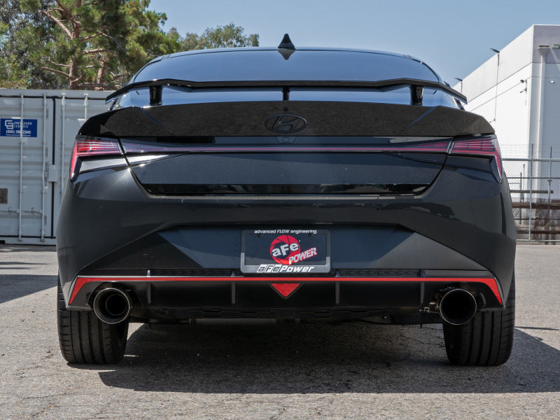 aFe Takeda 22-23 Hyundai Elantra N L4-2.0L (t) 3in 304 SS Axle-Back Exhaust w/ Polished Tips aFe Takeda 22-23 Hyundai Elantra N L4-2.0L (t) 3in 304 SS Axle-Back Exhaust w/ Polished Tips