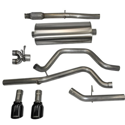 Corsa 2014-2019 C Sierra/Chevy Silv 1500 Crew Cab/Std. Bed 5.3L V8 Black Sport Dual Rear CB Exhaust