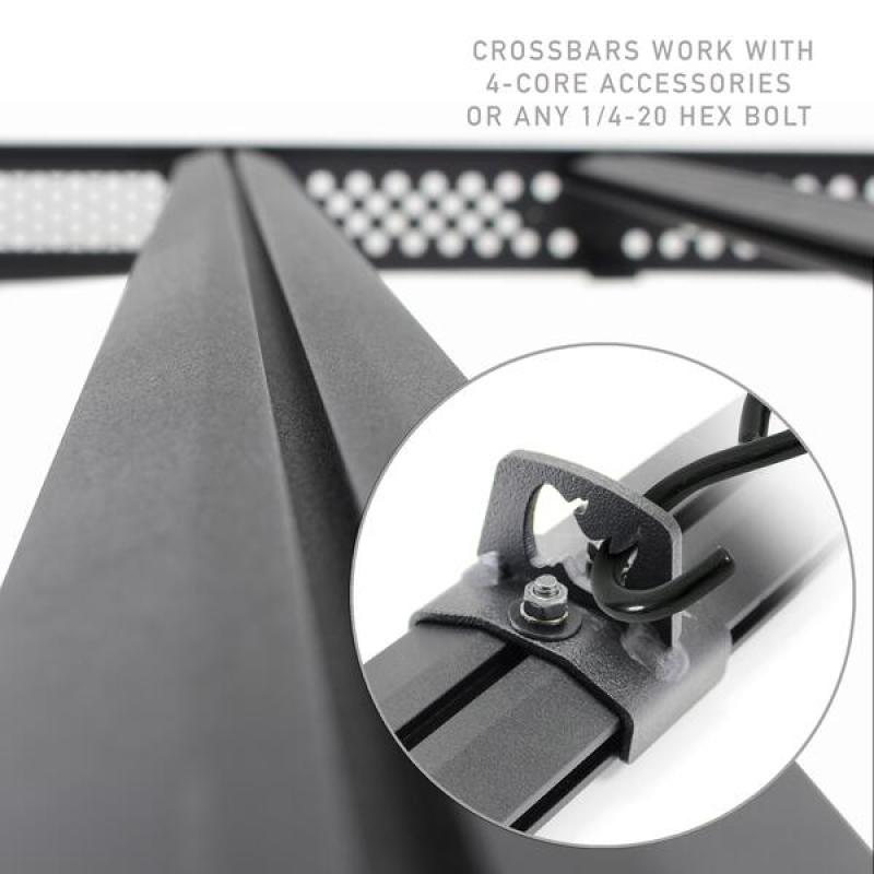 Go Rhino 16-23 Toyota Tacoma DC Ceros Low Profile Roof Rack - Tex. Blk Go Rhino 16-23 Toyota Tacoma DC Ceros Low Profile Roof Rack - Tex. Blk