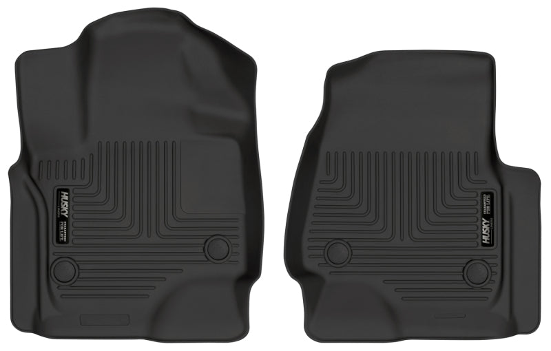 Husky Liners 18-22 Ford Expedition WeatherBeater Black Front Floor Liners Husky Liners 18-22 Ford Expedition WeatherBeater Black Front Floor Liners