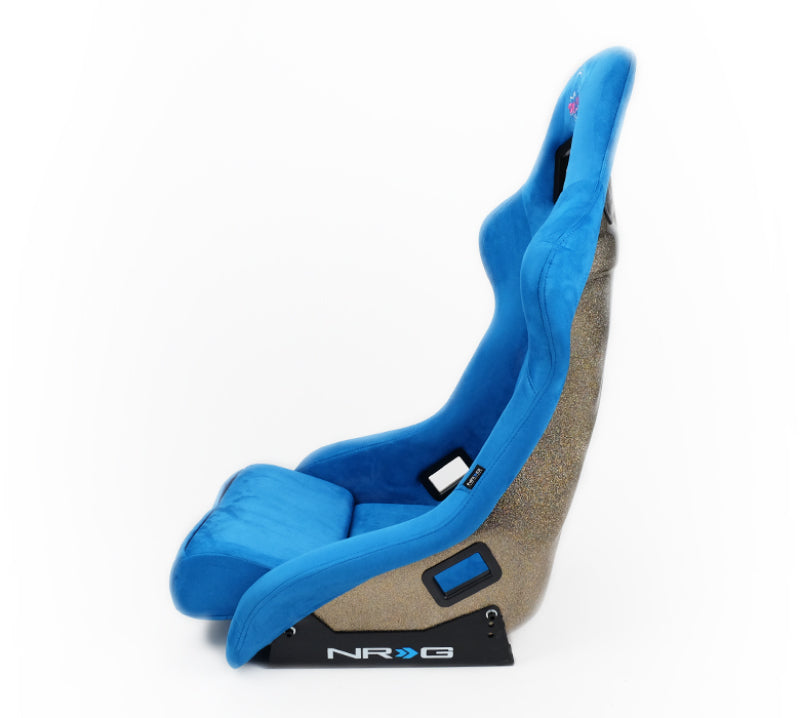 NRG FRP Bucket Seat ULTRA Edition - Large (Blue Alcantara/Gold Glitter Back) NRG FRP Bucket Seat ULTRA Edition - Large (Blue Alcantara/Gold Glitter Back)