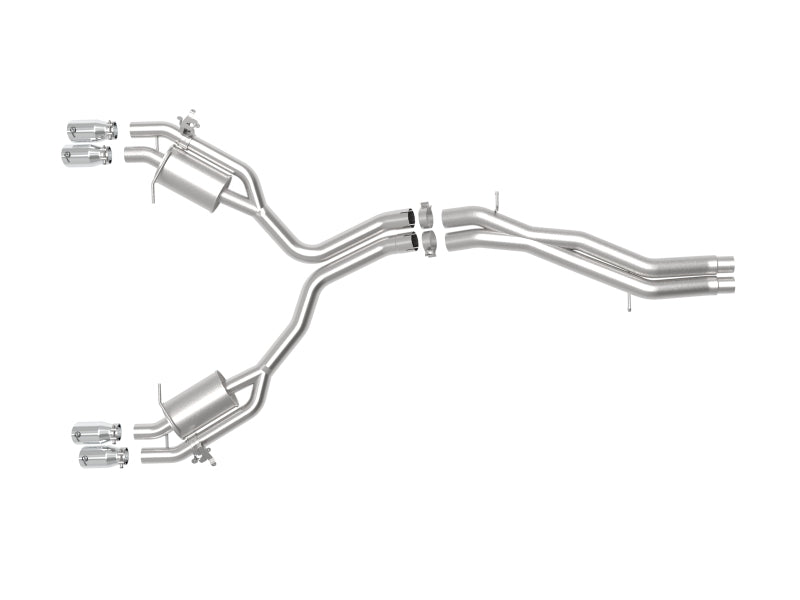 aFe 18-20 Audi RS5 Coupe MACH Force-Xp 3in to 2.5in 304 SS Axle-Back Exhaust System-Quad Polish Tips aFe 18-20 Audi RS5 Coupe MACH Force-Xp 3in to 2.5in 304 SS Axle-Back Exhaust System-Quad Polish Tips