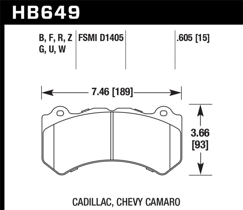 Hawk 08-12 Cadillac CTS-V / 12 Jeep Grand Cherokee (WK2) SRT8 DTC-30 Front Race Brake Pads Hawk 08-12 Cadillac CTS-V / 12 Jeep Grand Cherokee (WK2) SRT8 DTC-30 Front Race Brake Pads