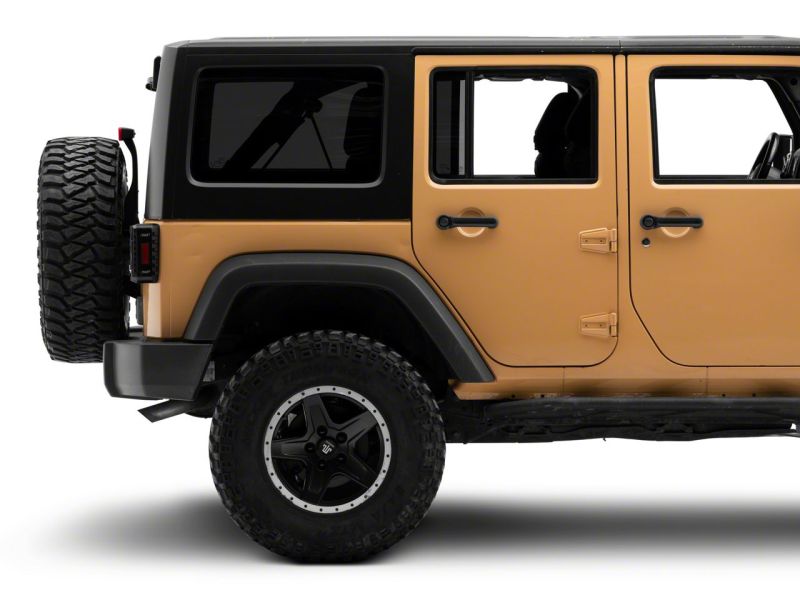 Raxiom 07-18 Jeep Wrangler JK Axial Series Trident LED Tail Lights- Blk Housing (Smoked Lens) Raxiom 07-18 Jeep Wrangler JK Axial Series Trident LED Tail Lights- Blk Housing (Smoked Lens)