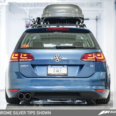 AWE Tuning VW MK7 Golf SportWagen Touring Edition Exhaust w/Diamond Black Tips (90mm)