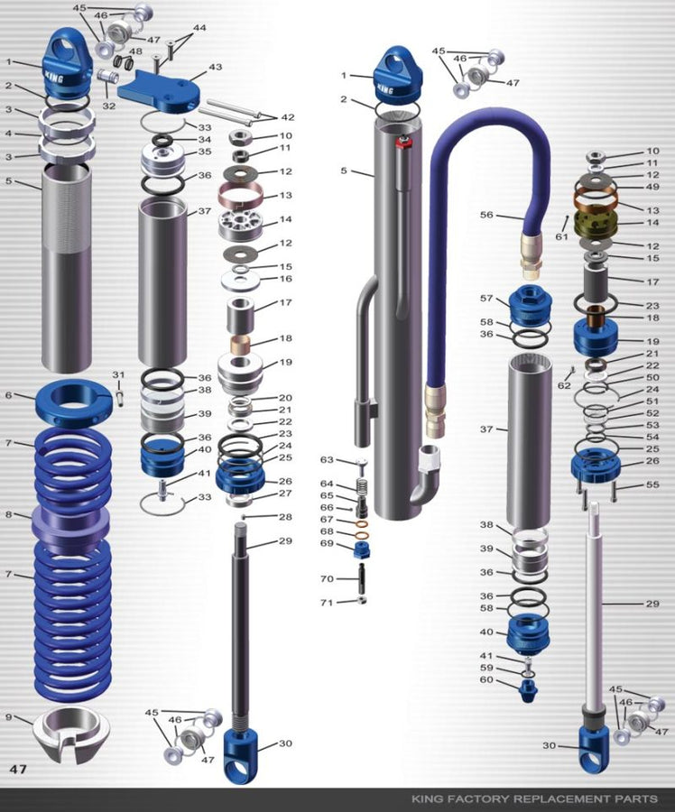 King Shocks 2.0 RS End Cap Coil Carrier King Shocks 2.0 RS End Cap Coil Carrier