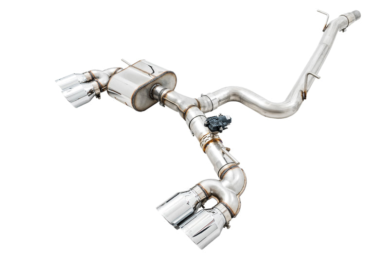 AWE Tuning Mk7 Golf R SwitchPath Exhaust w/Chrome Silver Tips 102mm AWE Tuning Mk7 Golf R SwitchPath Exhaust w/Chrome Silver Tips 102mm