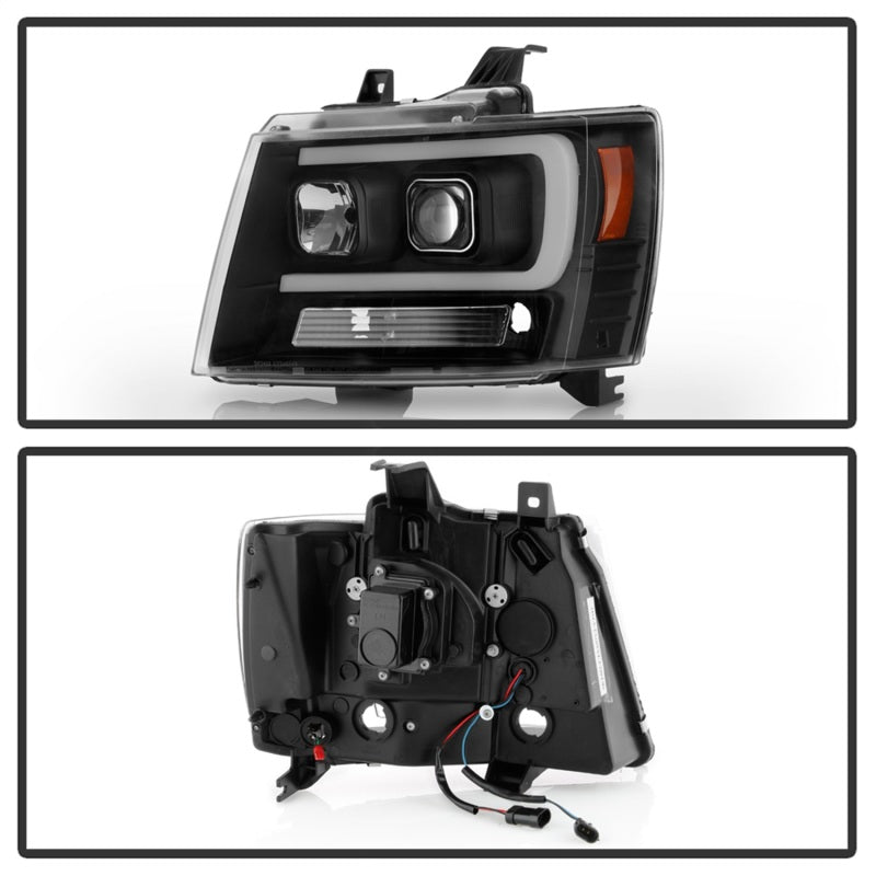 Spyder Chevy Suburban 1500/2500 07-14 Tahoe 07-14 LED Headlights Black PRO-YD-CSUB07V2PL-BK Spyder Chevy Suburban 1500/2500 07-14 Tahoe 07-14 LED Headlights Black PRO-YD-CSUB07V2PL-BK