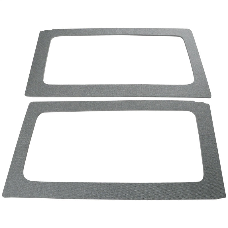 DEI 11-18 Jeep Wrangler JK 2-Door Boom Mat Rear Side Window Trim - 2 Piece - Gray DEI 11-18 Jeep Wrangler JK 2-Door Boom Mat Rear Side Window Trim - 2 Piece - Gray