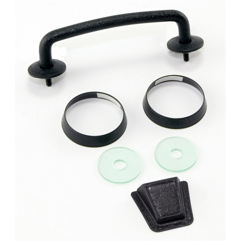 Rugged Ridge 07-12 Jeep Wrangler JK Textured Black Windshield Tie Down Kit Rugged Ridge 07-12 Jeep Wrangler JK Textured Black Windshield Tie Down Kit