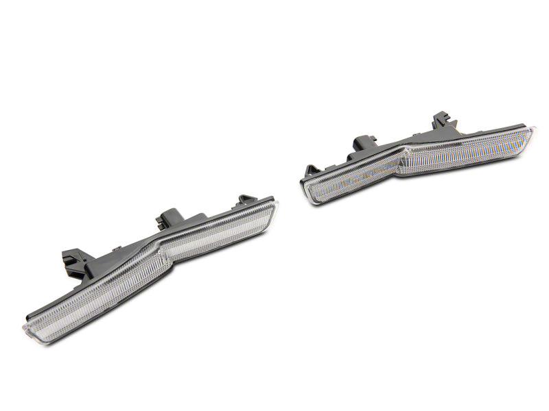 Raxiom 18-23 Dodge Challenger Widebody Axial Series LED Side Marker Lights Front and Rear- Clear Raxiom 18-23 Dodge Challenger Widebody Axial Series LED Side Marker Lights Front and Rear- Clear