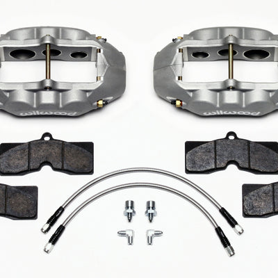 Wilwood D8-6 Front Caliper Kit Clear Corvette C2 / C3 65-82