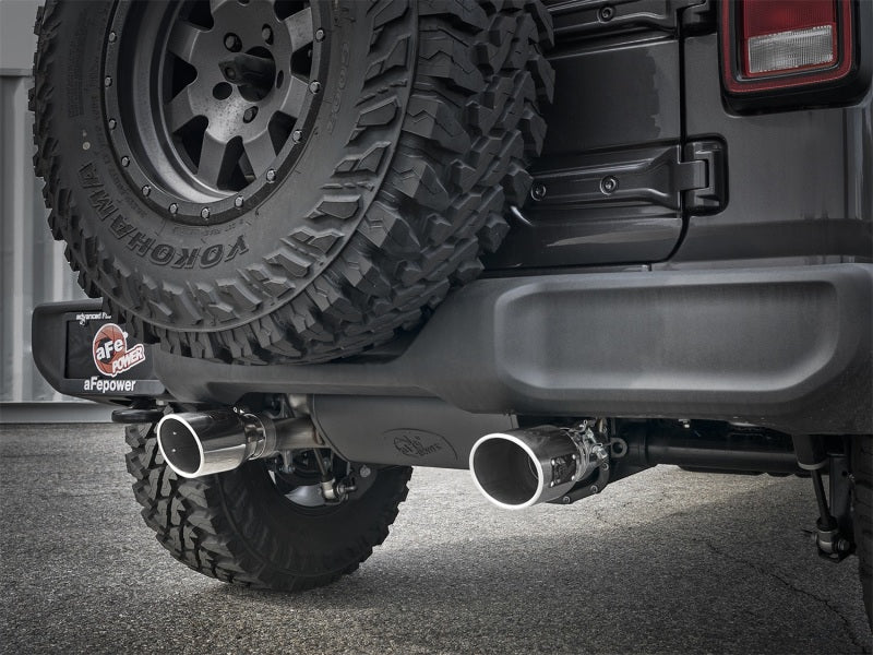 Rebel Series 2.5in 304 SS Cat-Back Exhaust w/ Polished Tips 2018+ Jeep Wrangler (JL) V6 3.6L Rebel Series 2.5in 304 SS Cat-Back Exhaust w/ Polished Tips 2018+ Jeep Wrangler (JL) V6 3.6L