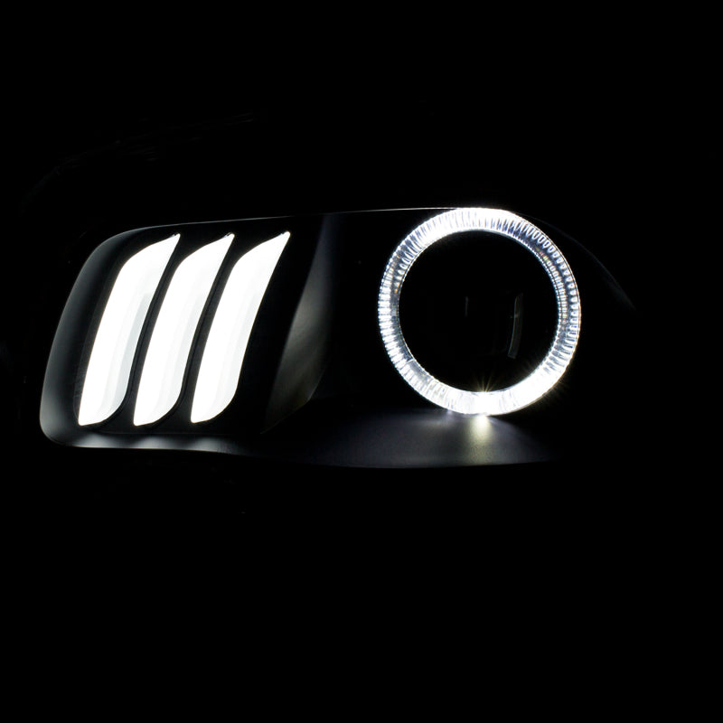 ANZO 2014-2016 Jeep Cherokee Projector Headlights Black clear w/ white and Red ANZO 2014-2016 Jeep Cherokee Projector Headlights Black clear w/ white and Red