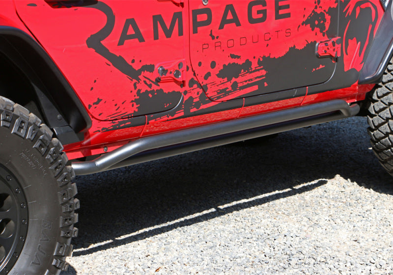 Rampage 2018-2019 Jeep Wrangler(JL) Unlimited Sport S 4-Door Rail Slide Step - Black Rampage 2018-2019 Jeep Wrangler(JL) Unlimited Sport S 4-Door Rail Slide Step - Black