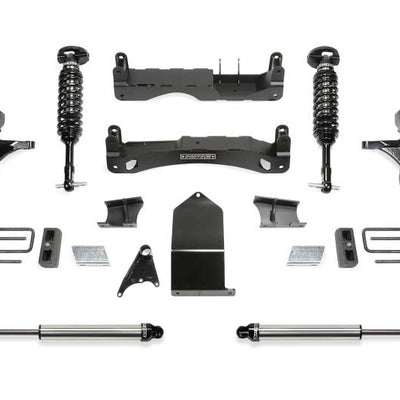 Fabtech 14-18 GM C/K1500 P/U w/oE Alm Or Stmp Stl UCA 4in Perf Sys w/Dl 2.5 & 2.25