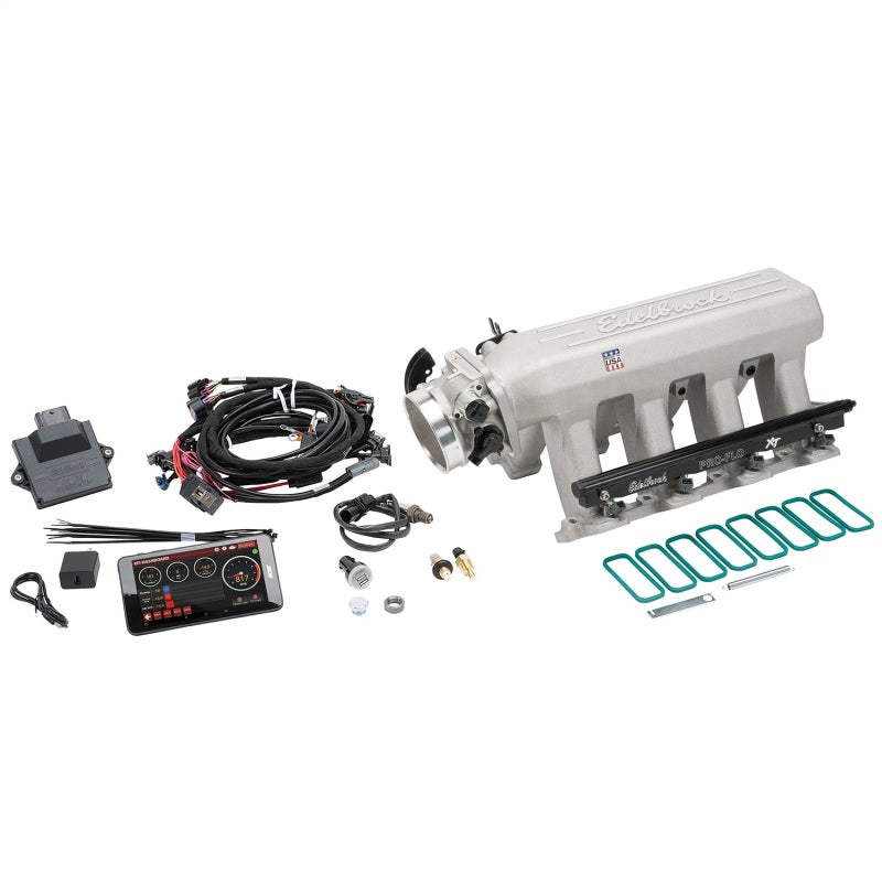 Edelbrock Pro Flo 4 XT EFI System Seq Port LS Gen III/IV Cathedral Port 550 HP Max 35lb/hr Edelbrock Pro Flo 4 XT EFI System Seq Port LS Gen III/IV Cathedral Port 550 HP Max 35lb/hr