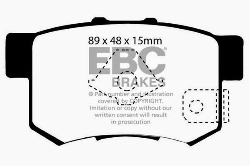 EBC 10-12 Acura RDX 2.3 Turbo Greenstuff Rear Brake Pads EBC 10-12 Acura RDX 2.3 Turbo Greenstuff Rear Brake Pads