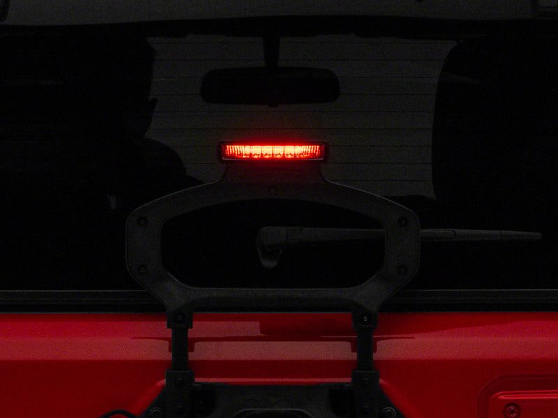 Raxiom 18-23 Jeep Wrangler JL Axial Series LED Third Brake Light- Smoked Raxiom 18-23 Jeep Wrangler JL Axial Series LED Third Brake Light- Smoked