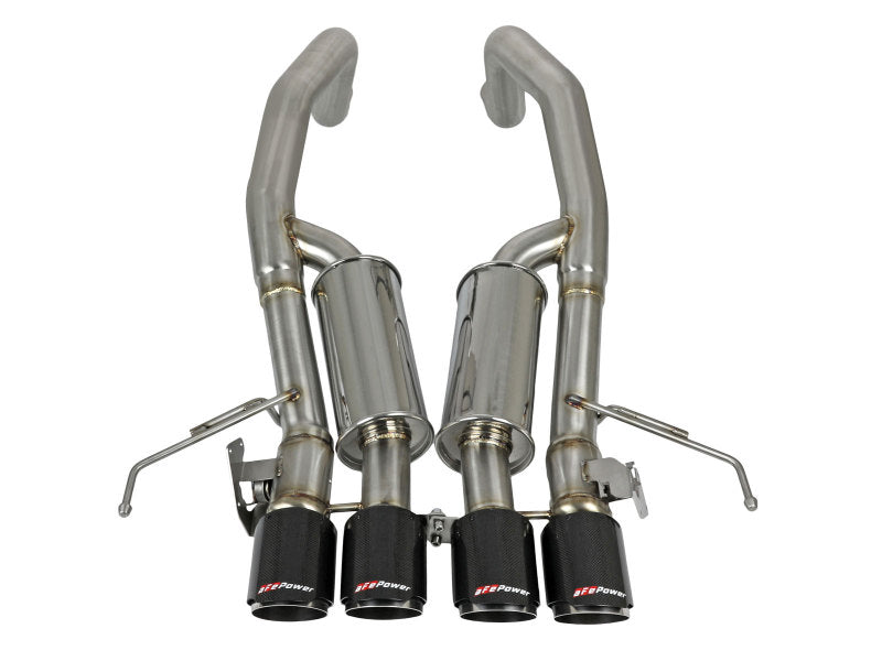 aFe MACHForce XP Axle Back 304SS Exhaust w/ Carbon Fiber Tips 15-19 Chevy Corvette Z06 aFe MACHForce XP Axle Back 304SS Exhaust w/ Carbon Fiber Tips 15-19 Chevy Corvette Z06