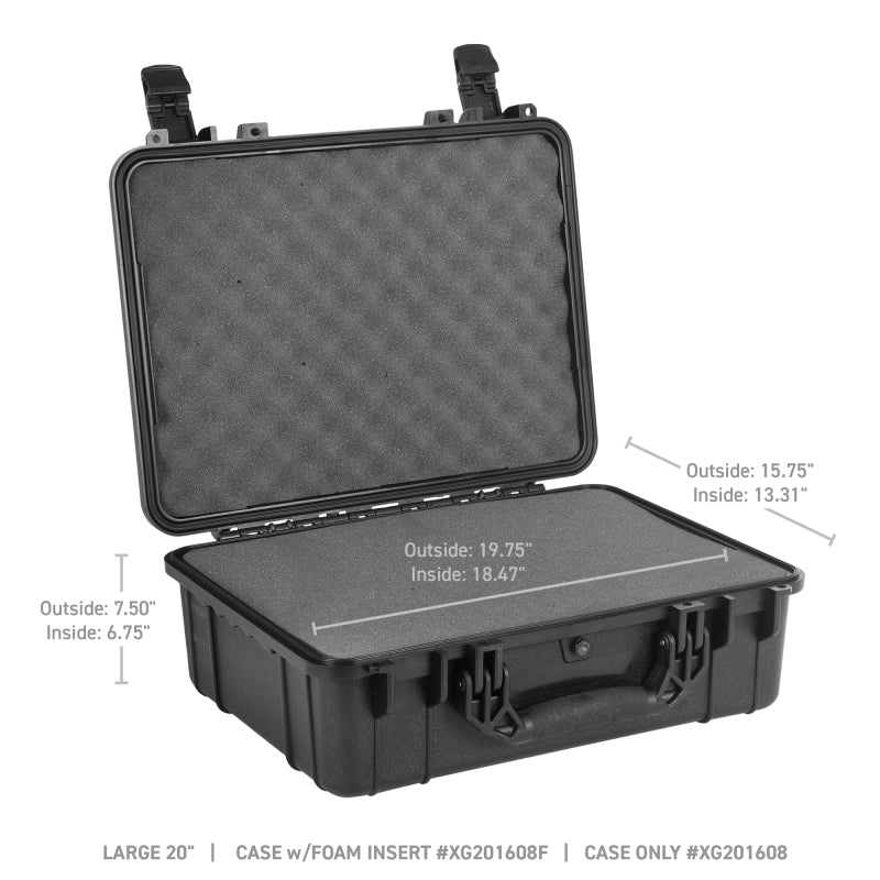 Go Rhino XVenture Gear Hard Case w/Foam - Large 20in. / Lockable / IP67 - Tex. Black Go Rhino XVenture Gear Hard Case w/Foam - Large 20in. / Lockable / IP67 - Tex. Black
