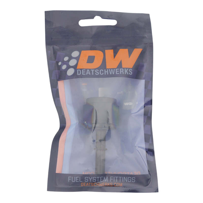 DeatschWerks 10AN Female Flare Swivel to 5/16in Male EFI Quick Disconnect - Anodized Matte Black DeatschWerks 10AN Female Flare Swivel to 5/16in Male EFI Quick Disconnect - Anodized Matte Black