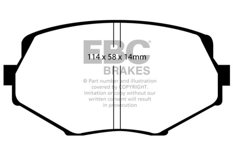 EBC 94-01 Mazda Miata MX5 1.8 Yellowstuff Front Brake Pads EBC 94-01 Mazda Miata MX5 1.8 Yellowstuff Front Brake Pads