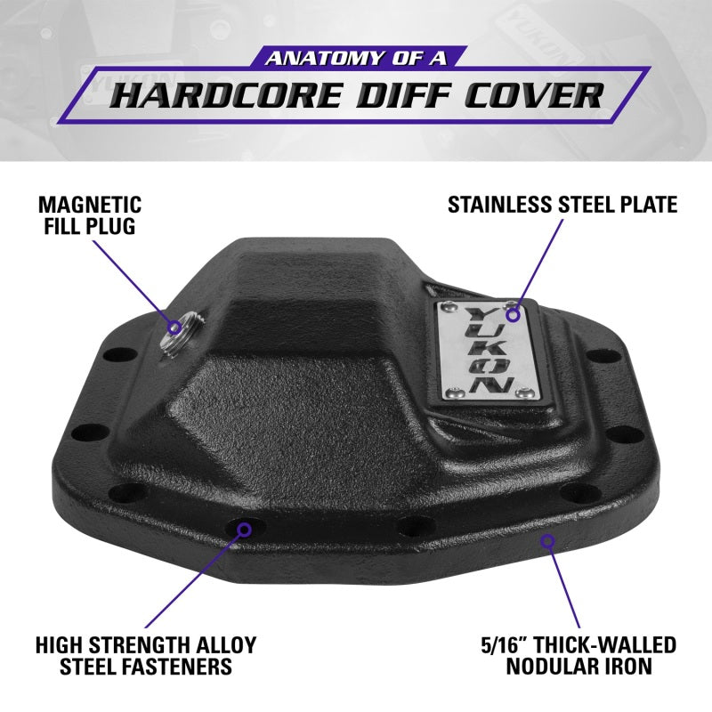 Yukon Hardcore Nodular Iron Cover for 2018 Jeep Wrangler JL Rear Dana 35 Yukon Hardcore Nodular Iron Cover for 2018 Jeep Wrangler JL Rear Dana 35