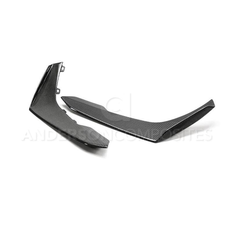 Anderson Composites 17-18 Chevy Camaro ZL1 1LE Type-LE Carbon Fiber Front Bumper Canards Anderson Composites 17-18 Chevy Camaro ZL1 1LE Type-LE Carbon Fiber Front Bumper Canards