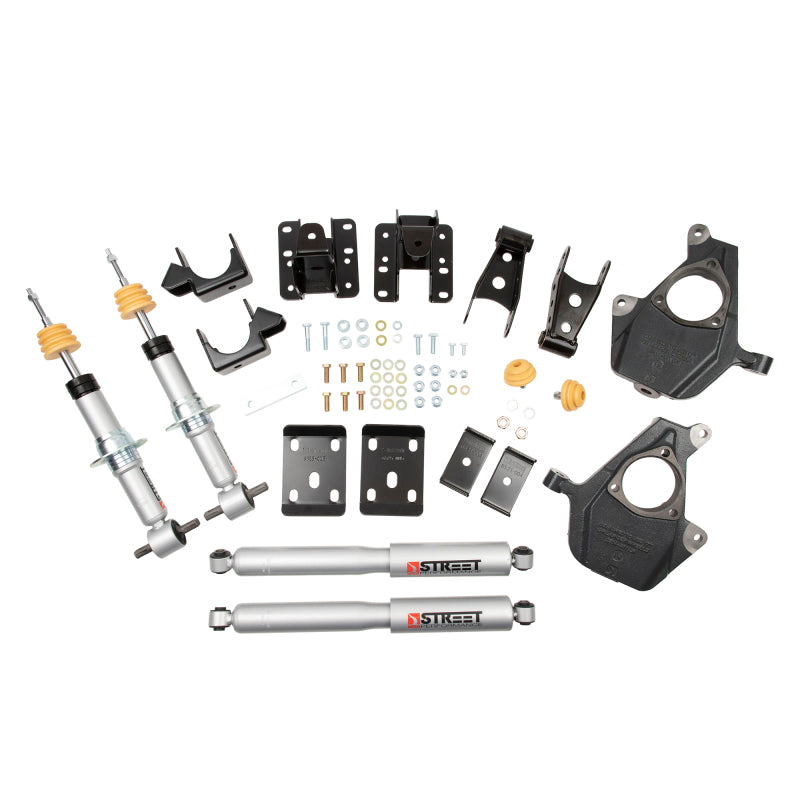 Belltech LOWERING KIT 16.5-17 Chevy Silverado All Cabs 4WD 2inF/4inR Belltech LOWERING KIT 16.5-17 Chevy Silverado All Cabs 4WD 2inF/4inR