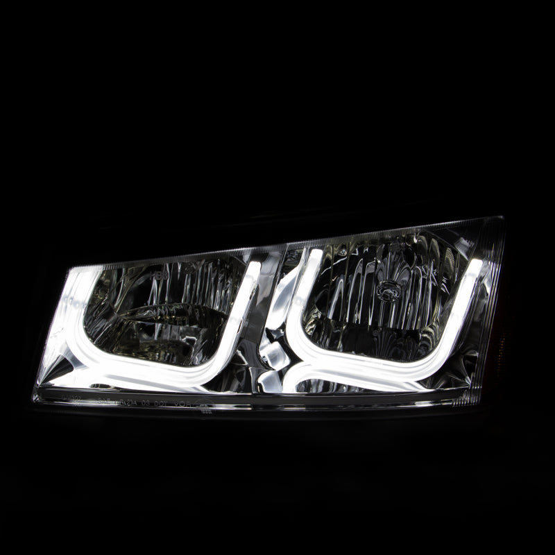ANZO 2003-2006 Chevrolet Silverado 1500 Projector Headlights w/ U-Bar Chrome ANZO 2003-2006 Chevrolet Silverado 1500 Projector Headlights w/ U-Bar Chrome