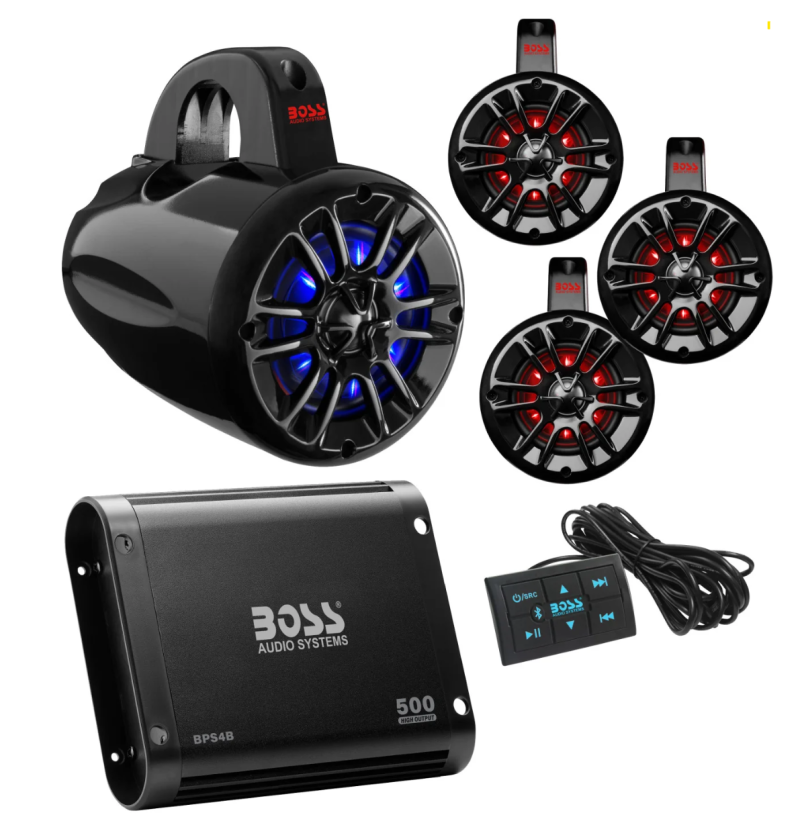 Boss Audio Systems UTV Marine Stereo Package Boss Audio Systems UTV Marine Stereo Package