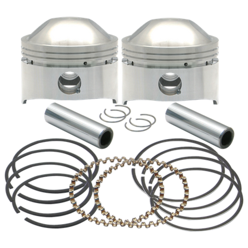 S&S Cycle 36-84 BT 3-1/2in +.010in 80in HC Forged Pistons S&S Cycle 36-84 BT 3-1/2in +.010in 80in HC Forged Pistons