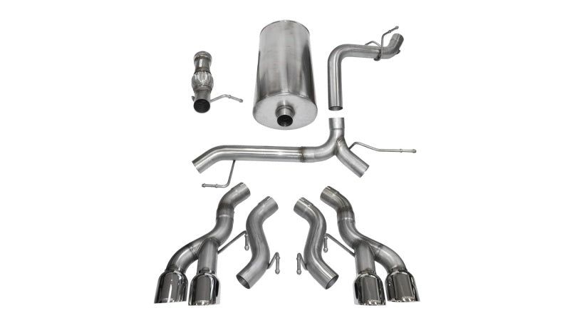 Corsa 2012-2014 Cadillac Escalade DUB 6.2L V8 Polished Sport Cat-Back Exhaust Corsa 2012-2014 Cadillac Escalade DUB 6.2L V8 Polished Sport Cat-Back Exhaust