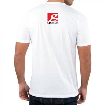 Grams Performance and Design Logo White T-Shirt - L