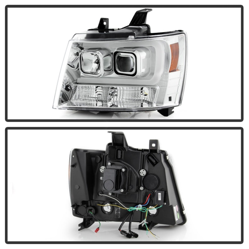 Spyder 07-14 Chevy Suburban/Tahoe V2 Projector Headlights LED Turn Sig Chrome PRO-YD-CSUB07V3-SB-C Spyder 07-14 Chevy Suburban/Tahoe V2 Projector Headlights LED Turn Sig Chrome PRO-YD-CSUB07V3-SB-C