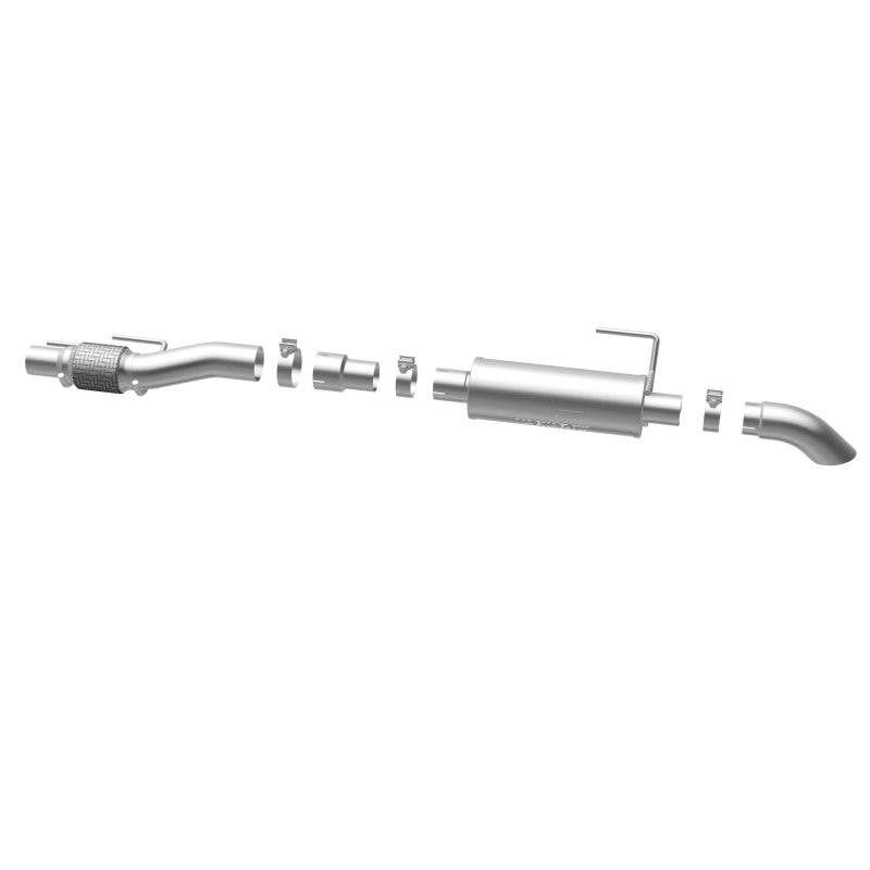 MagnaFlow Cat-Back, SS, 2.5/3in, Turn Down In Front Rear Tire 2015 Ford F150 2.7L V6T Ext Cab MagnaFlow Cat-Back, SS, 2.5/3in, Turn Down In Front Rear Tire 2015 Ford F150 2.7L V6T Ext Cab
