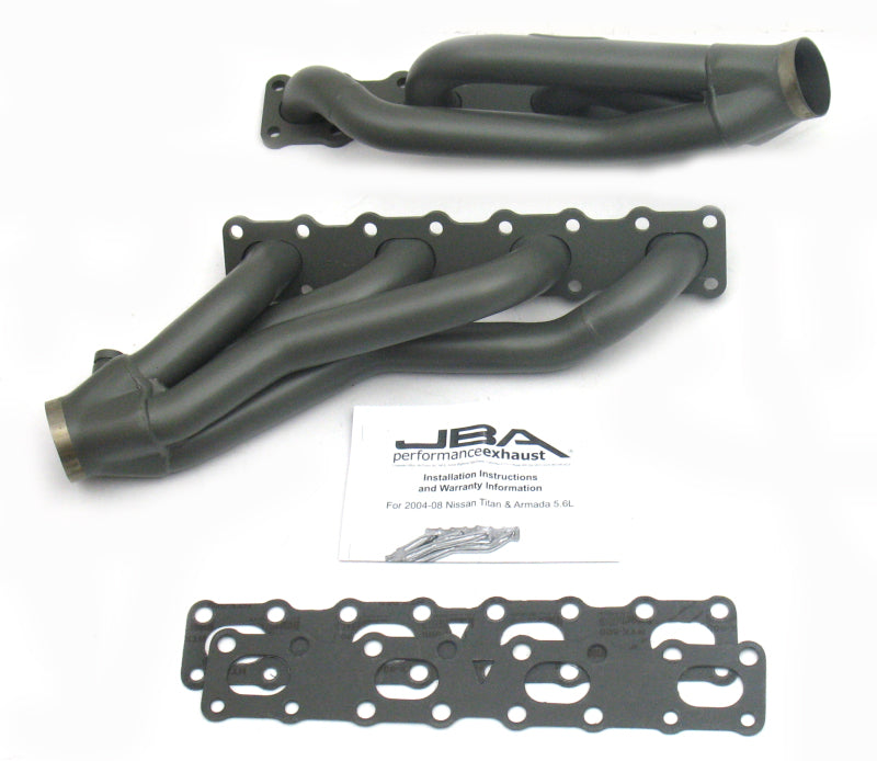 JBA 04-15 Nissan 5.6L VK56DE Oval Port 1-5/8in Primary Ti Ctd Cat4Ward Header JBA 04-15 Nissan 5.6L VK56DE Oval Port 1-5/8in Primary Ti Ctd Cat4Ward Header