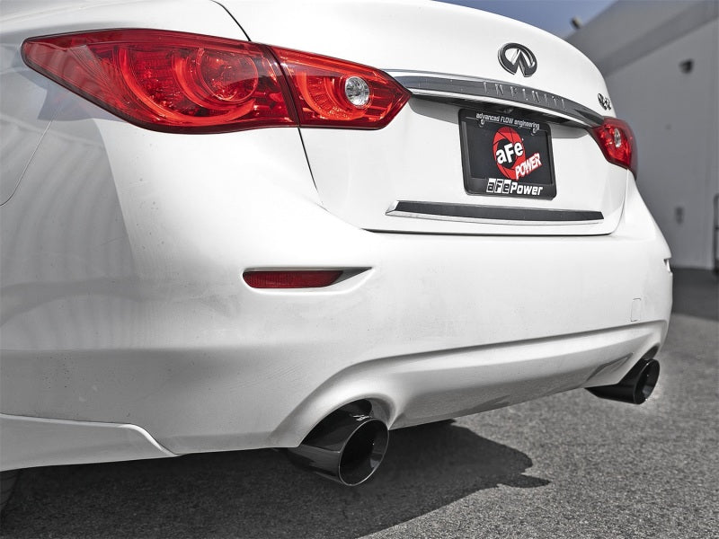 aFe Takeda 2.5in 304 SS Axle-Back Exhaust w/ Black Tips 16-18 Infiniti Q50 V6-3.0L (tt) aFe Takeda 2.5in 304 SS Axle-Back Exhaust w/ Black Tips 16-18 Infiniti Q50 V6-3.0L (tt)