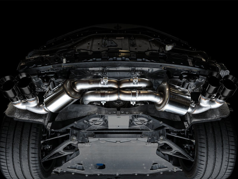 AWE Tuning 2020 Chevrolet Corvette (C8) Touring Edition Exhaust - Quad Diamond Black Tips AWE Tuning 2020 Chevrolet Corvette (C8) Touring Edition Exhaust - Quad Diamond Black Tips