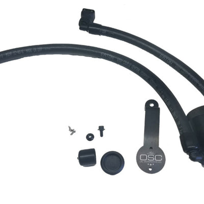 J&L 2018-2023 Ford Mustang GT Driver Side Oil Separator 3.0 - Black Anodized