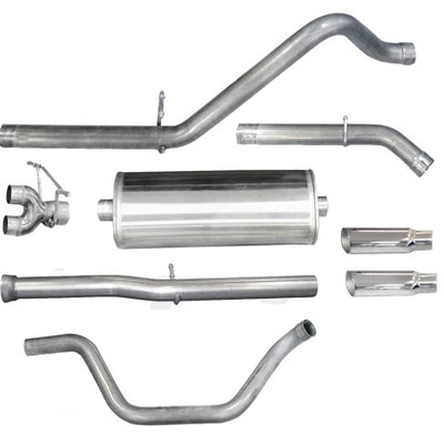 Corsa 2011-2013 Chevrolet Silverado Crew Cab/Short Bed 1500 6.2L V8 Polished Sport Cat-Back Exhaust