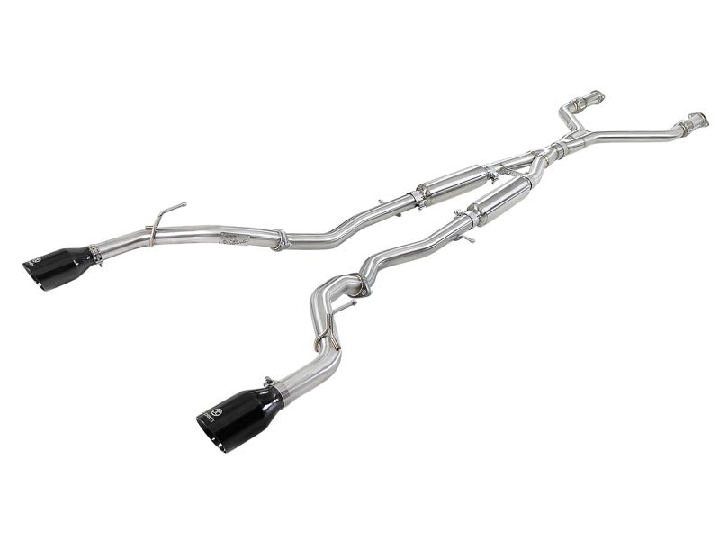 aFe POWER Takeda 2.5in 304 SS CB Exhaust w/ Black Tips 17-19 Infiniti Q60 V6-3.0L (tt) aFe POWER Takeda 2.5in 304 SS CB Exhaust w/ Black Tips 17-19 Infiniti Q60 V6-3.0L (tt)