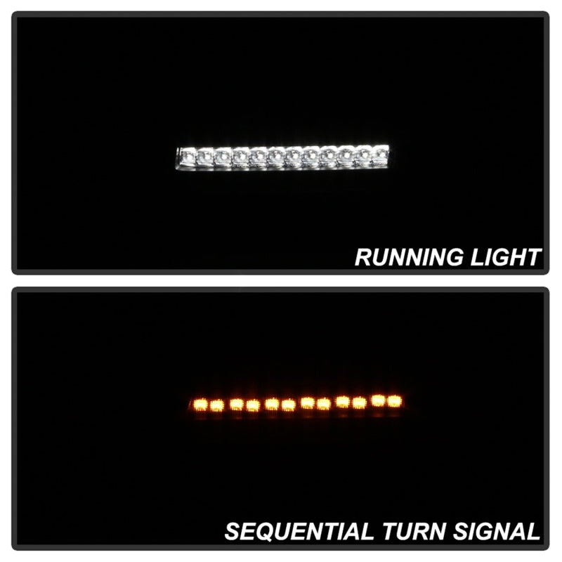 Spyder Jeep Wrangler 2018-2019 (LED Model Only) LED Front Bumper Lights - Sequential Signal - Chrome Spyder Jeep Wrangler 2018-2019 (LED Model Only) LED Front Bumper Lights - Sequential Signal - Chrome