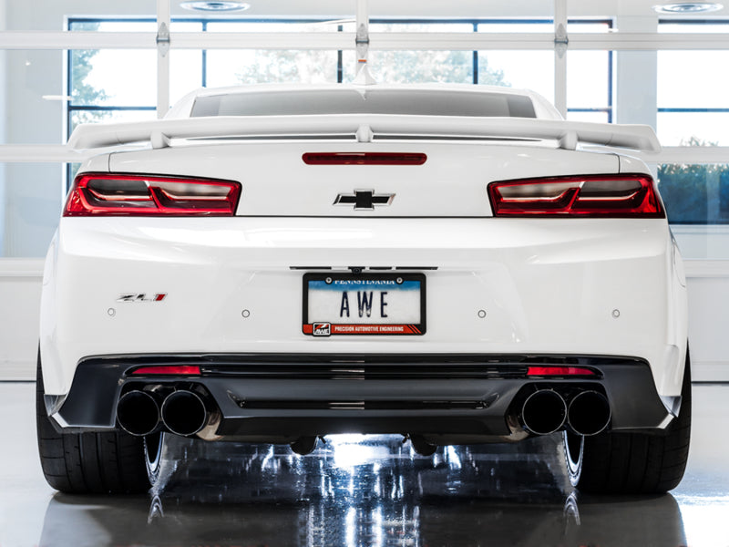 AWE Tuning 16-19 Chevy Camaro SS Res Cat-Back Exhaust -Touring Edition (Quad Diamond Black Tips) AWE Tuning 16-19 Chevy Camaro SS Res Cat-Back Exhaust -Touring Edition (Quad Diamond Black Tips)