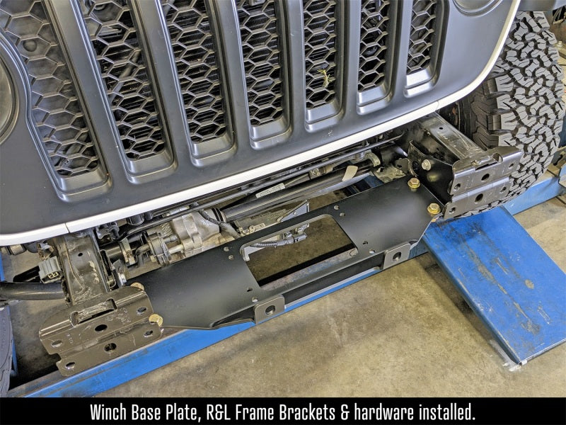 RockJock JL/JT Winch Plate Kit Steel Bumper RockJock JL/JT Winch Plate Kit Steel Bumper