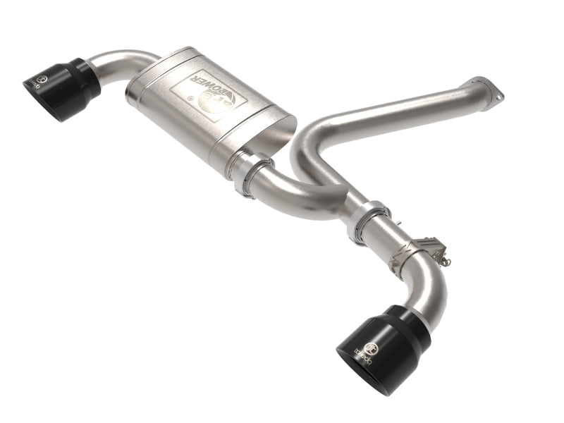 aFe 22-23 Hyundai Kona N L4 2.0L (t) Takeda 3in SS Axle-Back Exhaust System w/ Black Tips aFe 22-23 Hyundai Kona N L4 2.0L (t) Takeda 3in SS Axle-Back Exhaust System w/ Black Tips