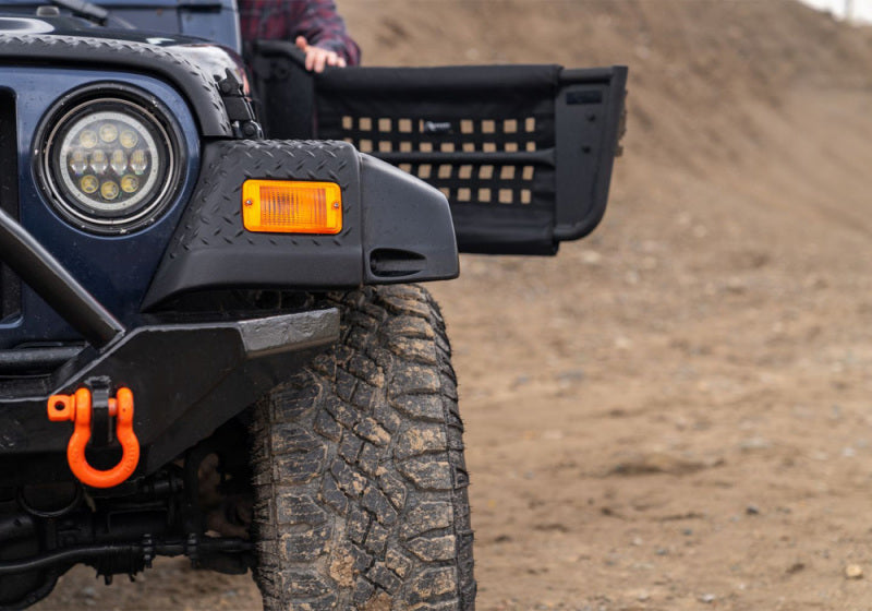 Rampage 1997-2006 Jeep Wrangler(TJ) 2-Door Tube Doors With Netting - Black Rampage 1997-2006 Jeep Wrangler(TJ) 2-Door Tube Doors With Netting - Black