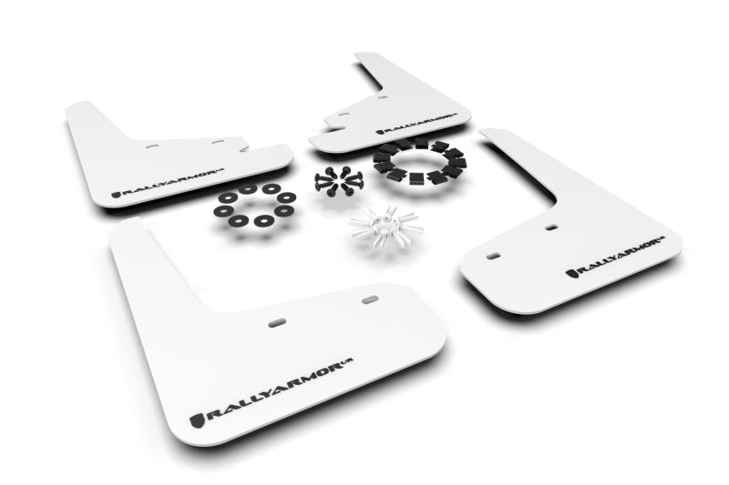 Rally Armor 20-26 Tesla Model Y, Juniper Y White UR Mud Flap w/Black Logo Rally Armor 20-26 Tesla Model Y, Juniper Y White UR Mud Flap w/Black Logo