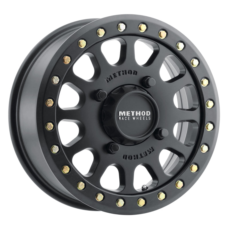Method MR401 UTV Beadlock 15x6 / 5+1/53mm Offset / 4x136 / 106mm CB Matte Black Wheel Method MR401 UTV Beadlock 15x6 / 5+1/53mm Offset / 4x136 / 106mm CB Matte Black Wheel